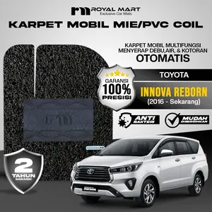 ROYAL MART Karpet Mobil Mie Premium Toyota Innova Reborn 2016-Sekarang Full Set Bergaransi