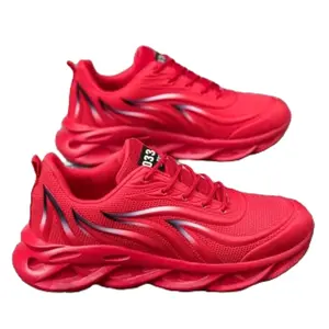 Sepatu Sneaker Merah dengan Desain Sporty dan Nyaman untuk Aktivitas Sehari-hari