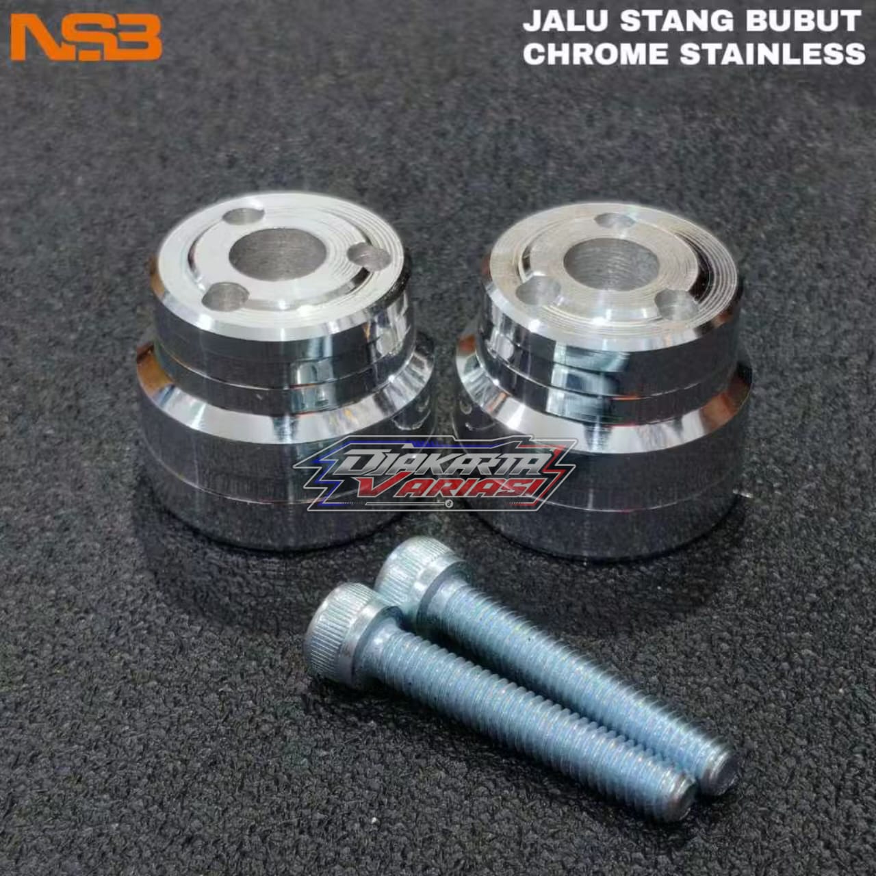 Jalu Stang Chrome Bandul Stang Cnc Chrome Stainless Bubut Pnp Beat Deluxe Genio Vario 160 Stylo Djv55