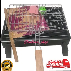 PAKET MURAH BAKARAN SERBAGUNA PANGGANGAN SATE ARANG Kayu Silikon Kuas Kitchenware