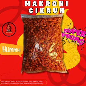 MAKARONI CIKRUH DAUN JERUK 1000gram Makanan Cemilan Asin Pedas Food Snack Cemilan