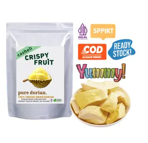 casheli Crispy Freeze-dried Durian Pure Durian Buah Asli freeze dried Food Snack Cemilan Makanan snacks Jajanan Keripik