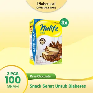 [Buy 3] Diabetasol Nulife Wafer Chocolate 2x50g