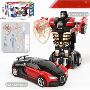 Mainan Mobil Robot Transformers 2in 1 Toy Anak Tabrak Berubah!