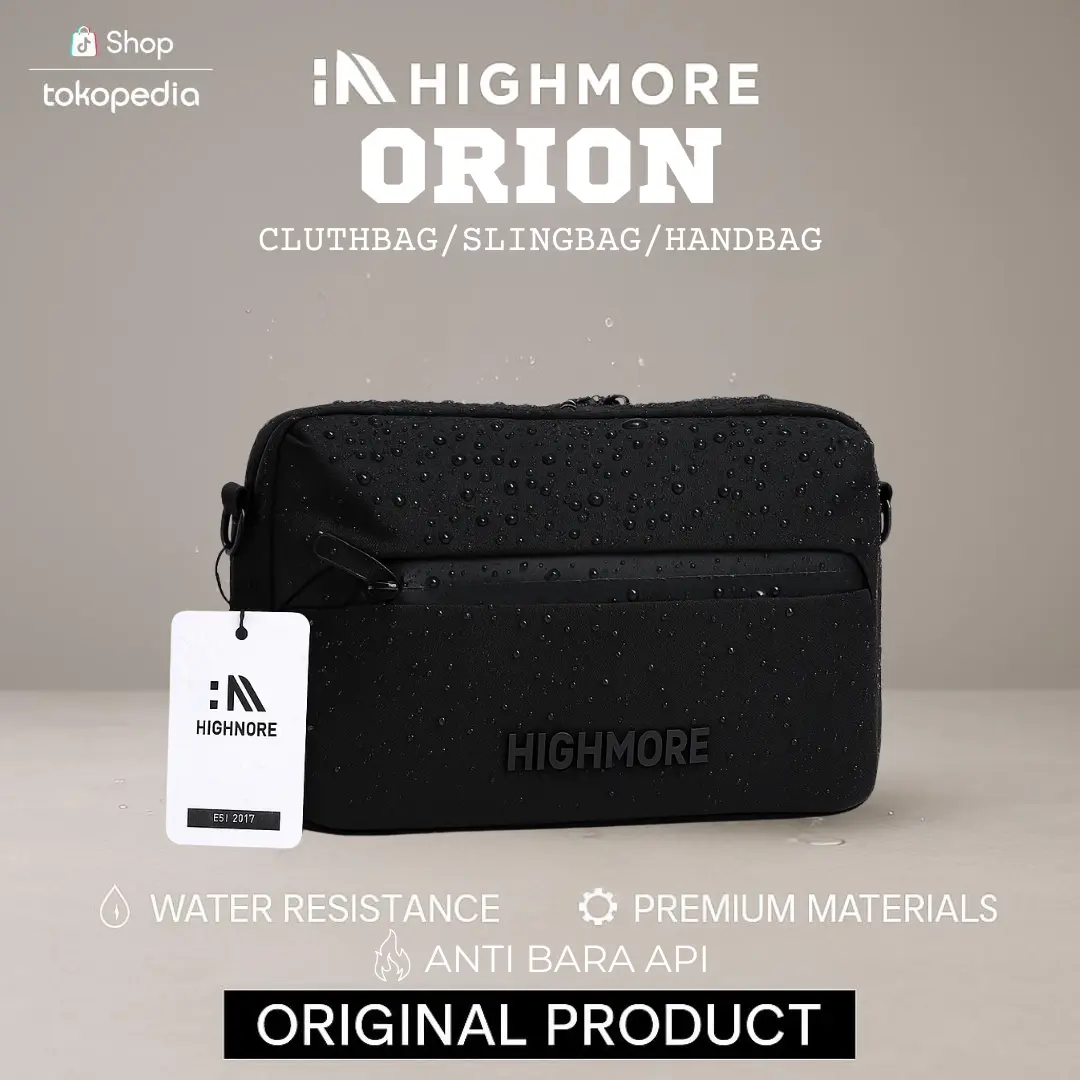 Highmore - Original Handbag Orion Tas Tangan Pria Tas Selempang Cowok Anti Bara Api Dan Waterproof
