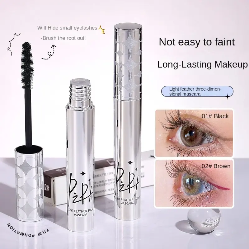 Pipl-Mascara Dài Và Cong, Nhìn Khác Biệt, Không Thấm Nước, Chống Mồ Hôi, Chống Nhòe, Chống Bôi Trơn, Trang Điểm Màu Đen Và Nâu