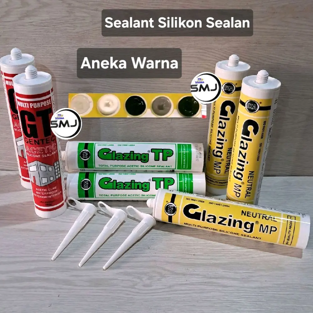 Sealant Sealen Glazing Coklat Netral Abu Abu Glazing Dark Brown Neutral Lem Kaca Coklat Silen Silikon Sealan