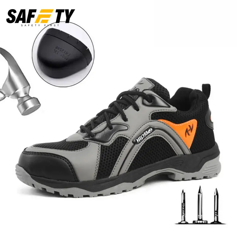 Sepatu Safety Pria Ujung Besi Anti Selip Kerja Lapangan m065 webbing atletis sepatu  kantor 6