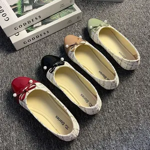 SEPATU flatshoes motif pita Flatfrom soll karet anti slip trendy