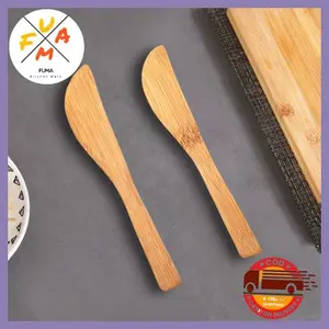Pisau Selai Kayu / Pisau Oles Roti Mentega / Butter Knife Anti Karat Serbaguna