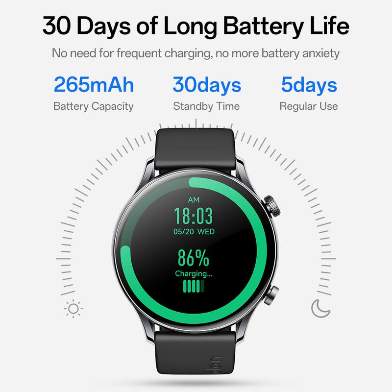 Aolon GTR3 jam smartwatch Tangan Pria Layar 1.43'' Bluetooth5.3 Ultra tipis 8.8 mmTahan Lama Tahan Air Debu Layar Monitor Amoled 100+ Mode Olahraga Large Screen Wireless Call Long Battery Life IP68 Waterproof Mendukung tampilan luar layar AOD strava 8