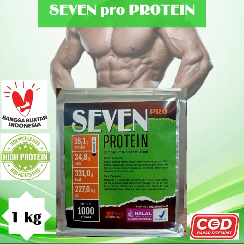 SEVEN PRO PROTEIN Whey protein bubuk kedelai 2000 gr 1