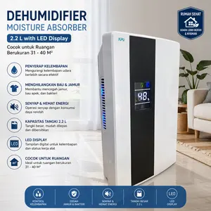 Taffware HUMI Dehumidifier Moisture Absorber LED Display 2.2L - VS-DH05 - Tinari