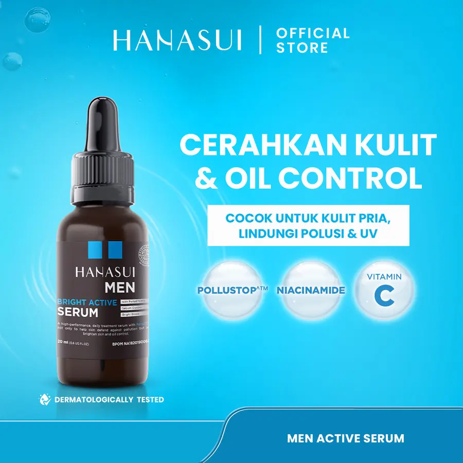Hanasui Men Bright Active Serum Original Bpom