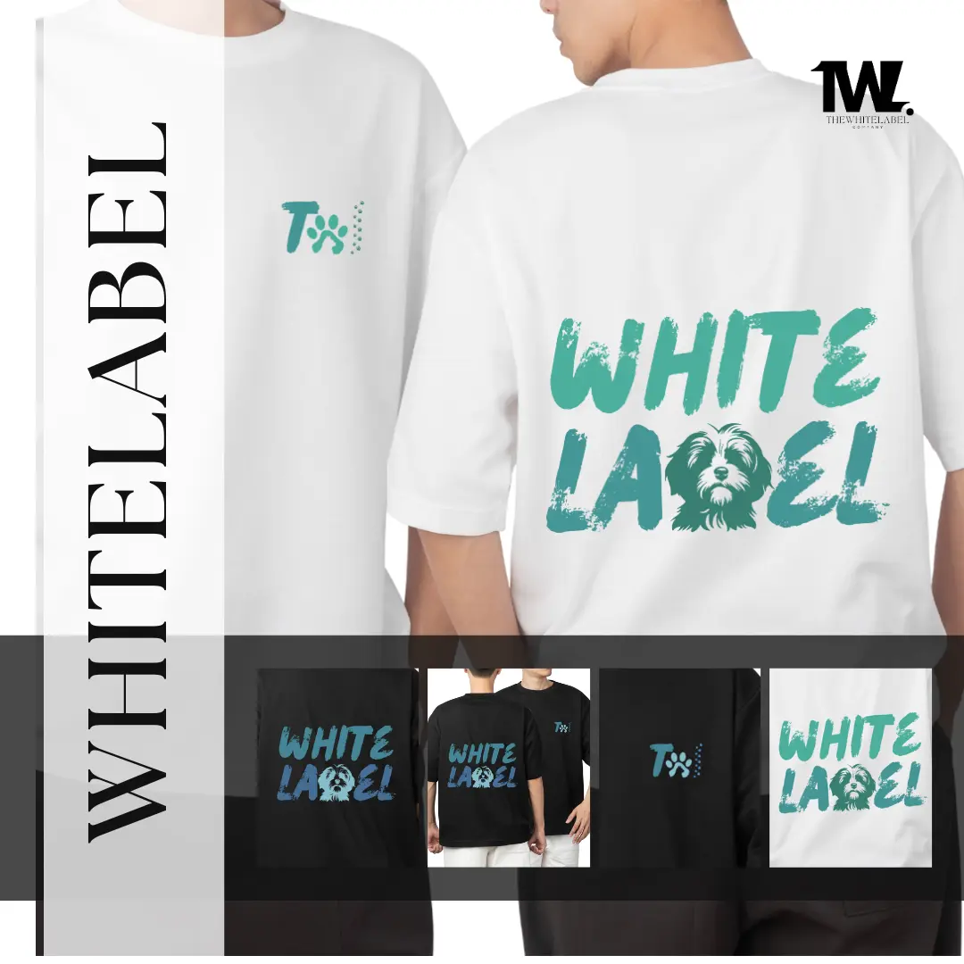 300GSM Premium Oversized PAWS SERIES T-shirt 100% Cotton Premium Quality TheWhitelabel