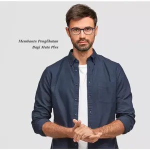 Kacamata Baca Plus Super Fokus Kaca Mata Rabun Dekat Anti Radiasi Hp Komputer Pria Wanita