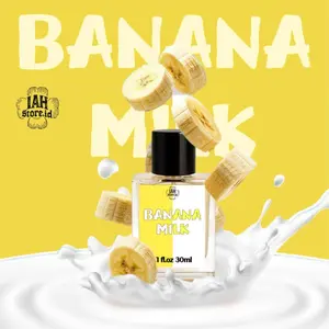Banana Milk Parfum Unisex EDP 30ml - Aroma Creamy Segar dari Pisang Keju & Vanilla - Tahan Lama Seharian  - IAHSTORE