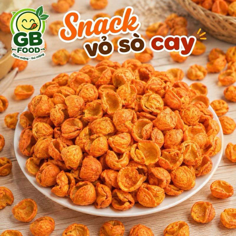 500g Bim bim vỏ sò cay ngọt thơm ngon- Snack ăn vặt giòn tan hấp dẫn