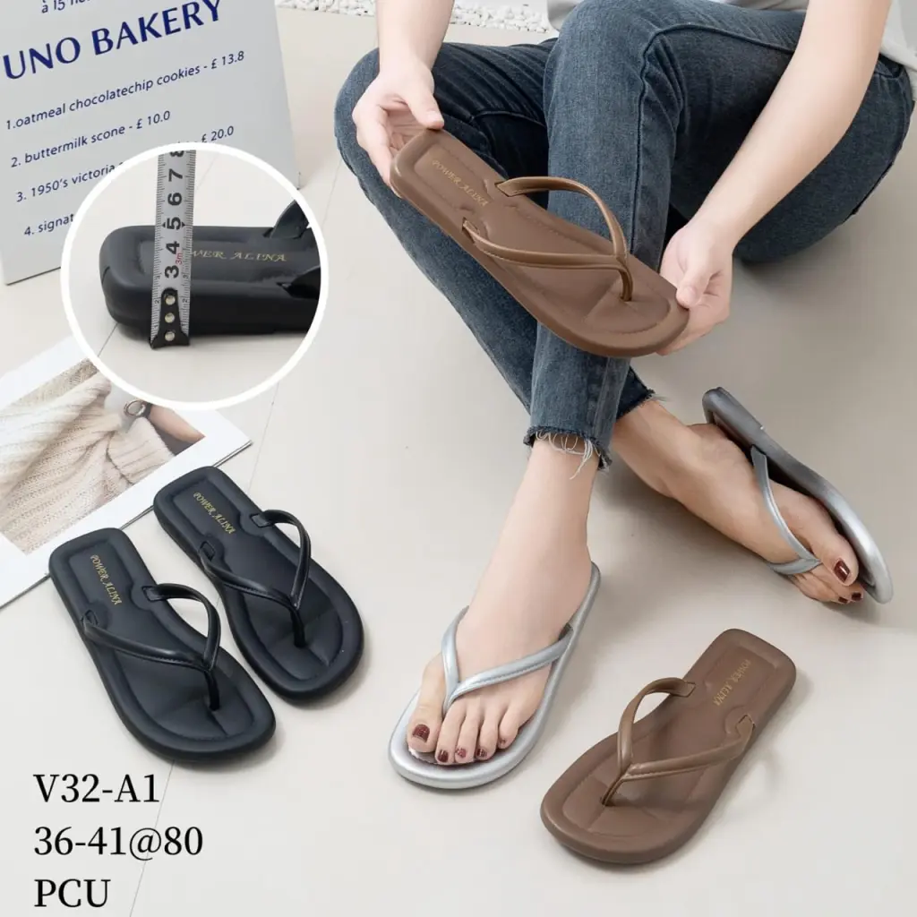 Sendal Import Perempuan V32 A1 SDLFW Karet Sandal