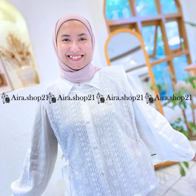 VEST BRUKAT TALI/LACE ROMPI BRUKAT WANITA/Outher wanita Atasan Outer 5