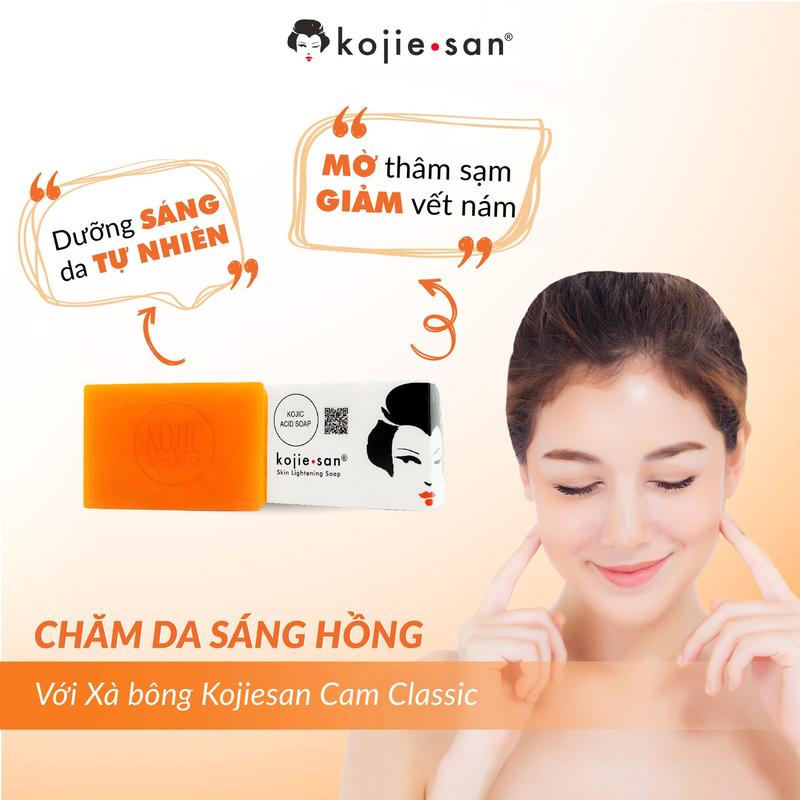 Xà Bông Tắm Làm Trắng Da Koijesan 135g Kojiesan skin lightening soap 135g - Hàng Chính Hãng xà bông kojie san