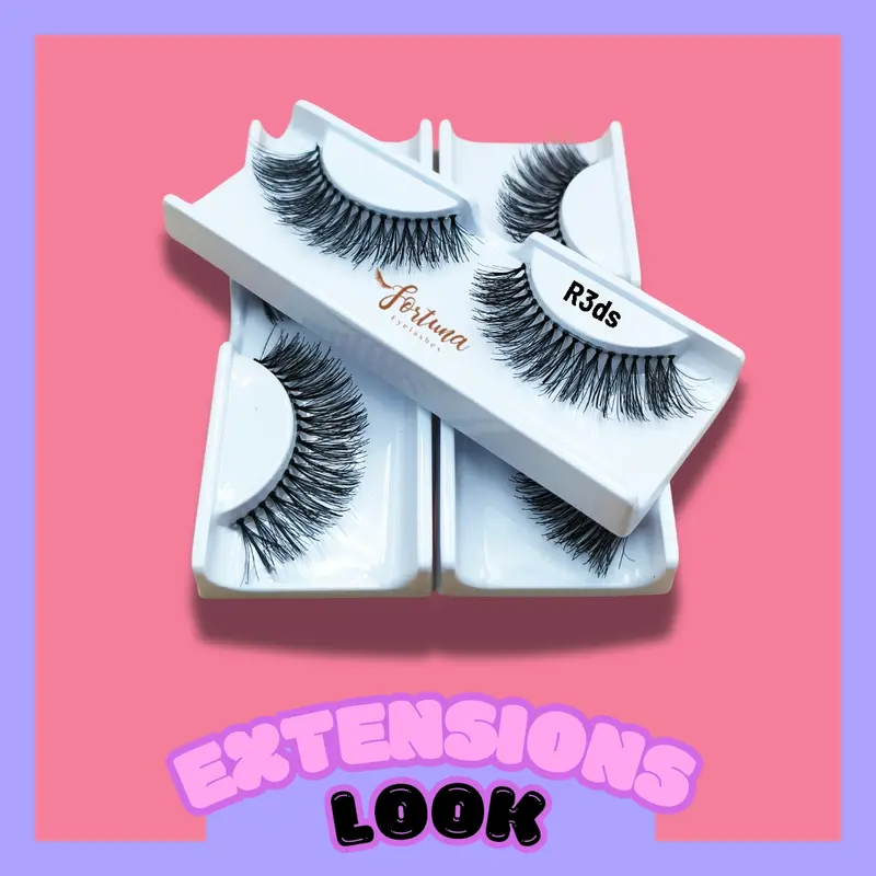 Bulu Mata Palsu 3d Tebal dan Lentik Cat Eyes Look | Kode R 3ds Bulumata Eyelash 4