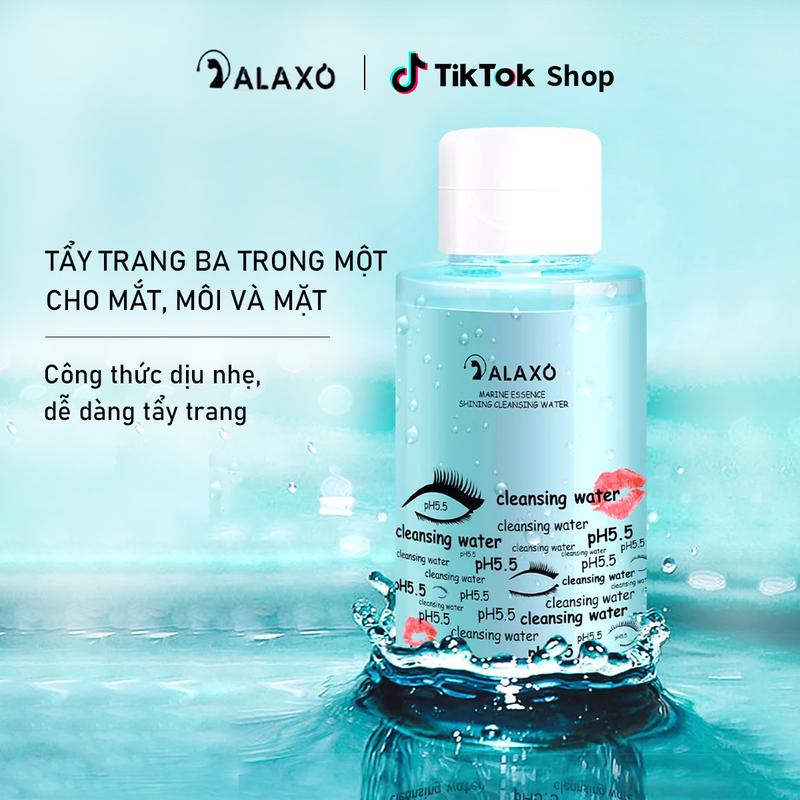  ALAXO Hàn Quốc Nước Tẩy Trang ,Tinh Chất Đại Dương Ba Trong Một Cho Mắt Môi Và Mặt Làm Sạch Sâu 500ml 