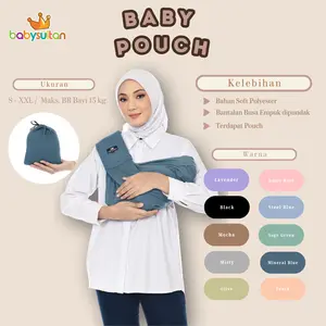 BABYSULTAN Gendongan Samping Instan Busa di Pundak Baby Pouch untuk Bayi Newborn Cewe Cowo sampai Balita