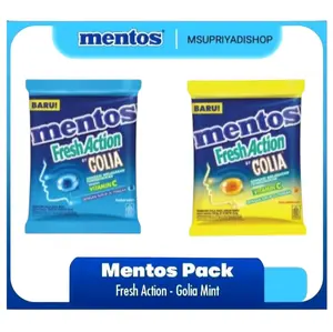 Mentos Golia Isi 42x2,5g - Permen Mint Cemilan