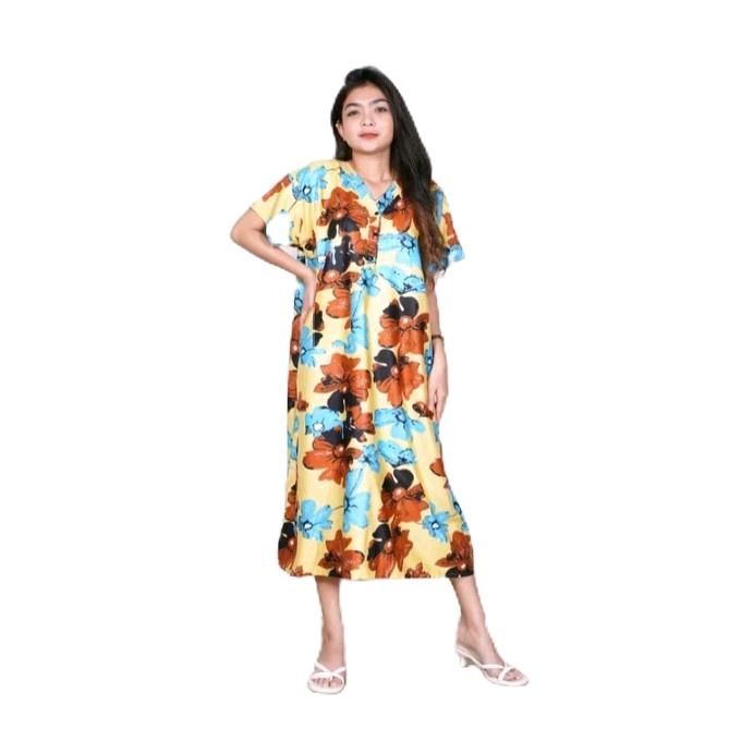 Daster jumbo ld 130 Rayon premium lembut dan adem motif terbaru 3