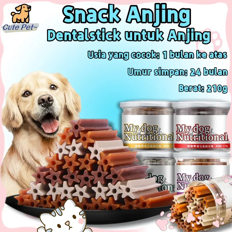 210g My Dog Nutritional Dental Sticks (20+ sticks) Dentastix Dentastick Pet Dog Snack Pet Dog Treats 0