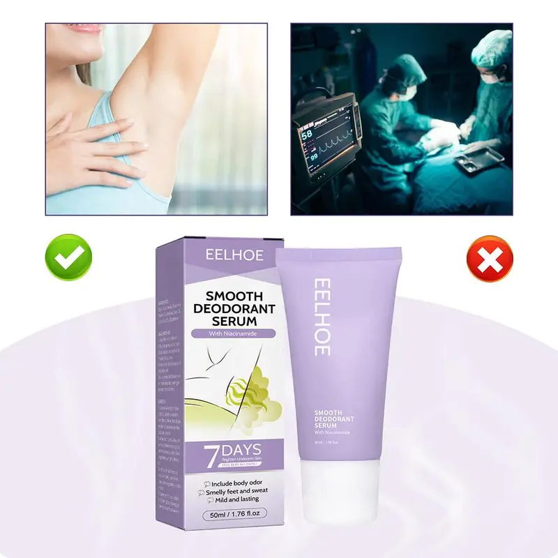 Kem Khử Mùi Và Chống Mồ Hôi, Nicotinamide, EELHOE, Làm Trắng Nách, 50ml, Nước Hoa, Hương Thơm Lâu Dài 24 Giờ, Loại Bỏ Mùi Cơ Thể Và Mồ Hôi, Hạt Dưới Cánh Tay 3