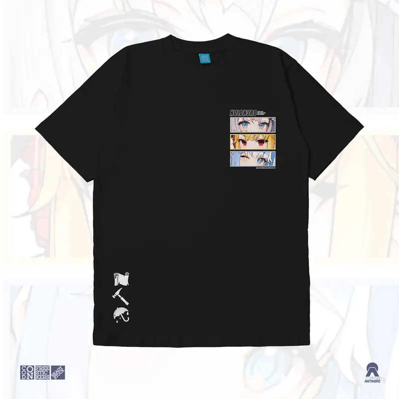 Zeta Kaela Kobo Holoh3ro Holohero Hololive Gen 3 Holo ID Baju Kaos Vtuber Streamer T-Shirt Antihero Cloth 0