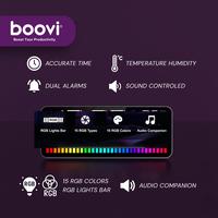 Gambar Boovi JD013 Jam Digital Tampilan Multifungsi Suhu Temperature Humidity Kelembapan Lampu RGB Bar Alarm Clock Rechargable dari Boovi Official Kota Administrasi Jakarta Barat 4 Tokopedia