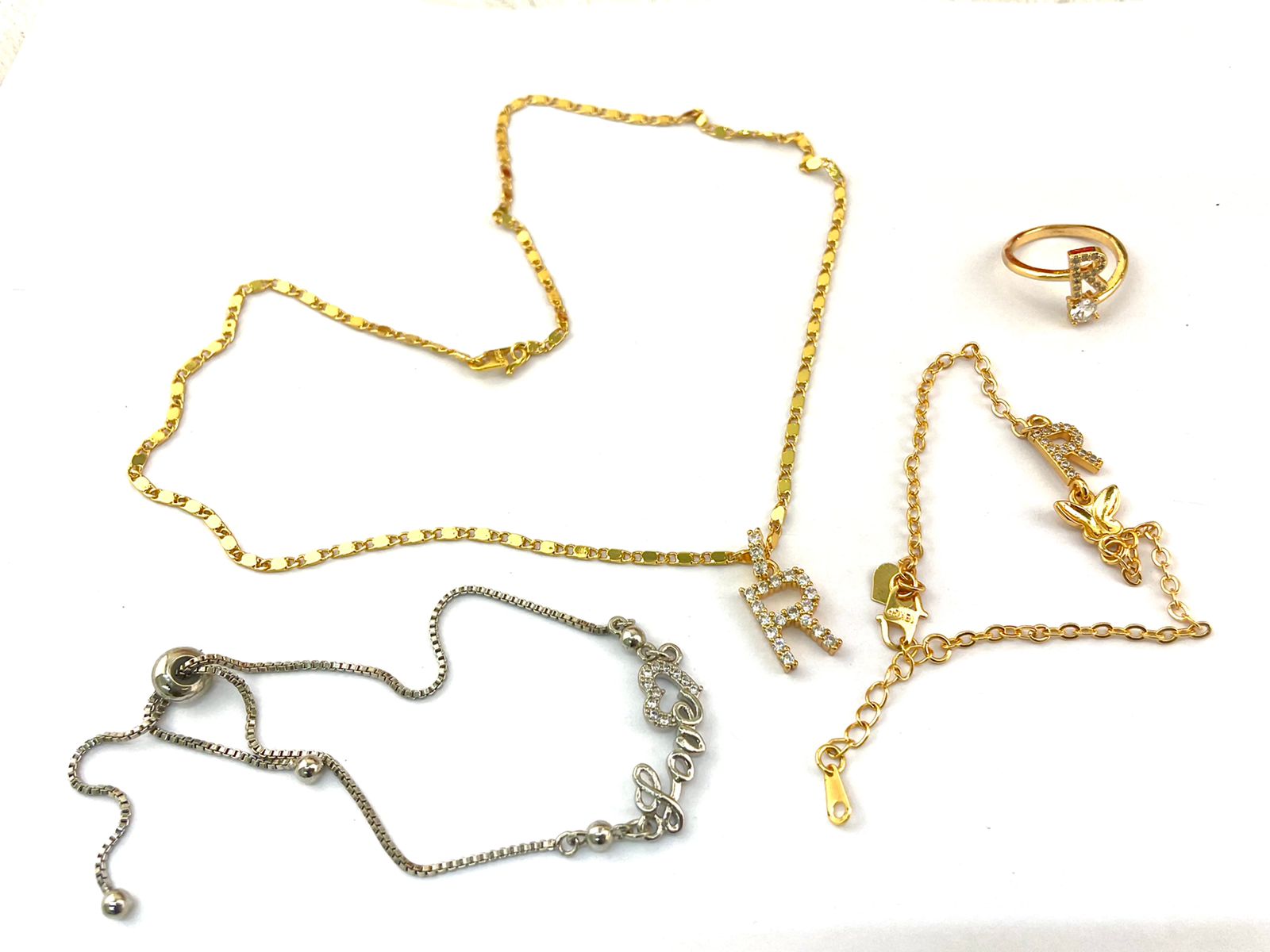 S-1004 COD PAKET BUNDLING HEMAT KALUNG CINCIN GELANG 2 SATU SET PRODUK BESTSELLER Jewellery