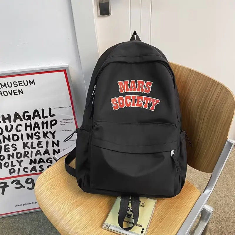 TASBIL MARS SOCIETY - Tas Ransel Mars Society Tas Ransel Pria Wanita Sekolah Kerja Kuliah Berpegian Viral Muat Laptop 15 inch Bahan Kanvas