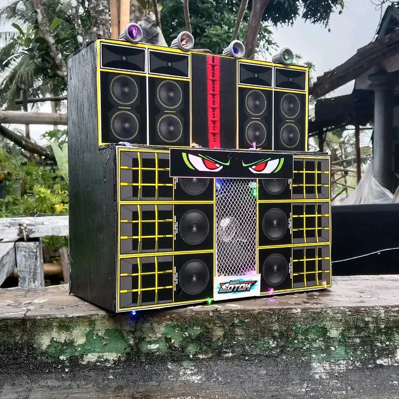 miniatur sound sistem siap bunyi langsung pakai mainan anak anak 3