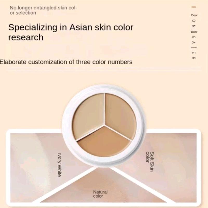 Yzs 3 Color Multifungsi Full Coverage Cream Foundation Concealer Wajah 3 Warna 5