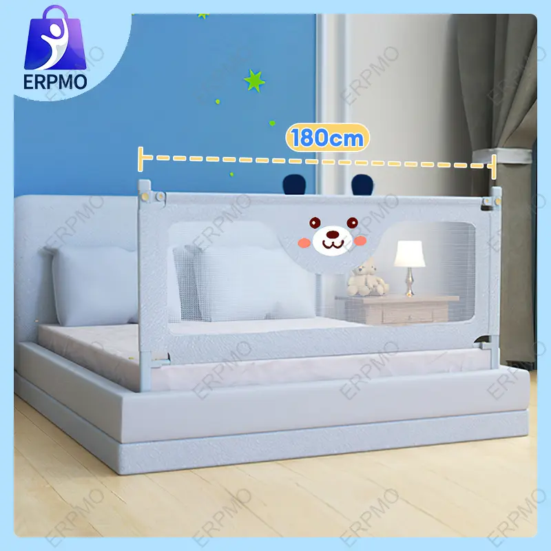 ERPMO Bed Guard Rail for Baby Adjustable Bed Fence for Anti-Fall Protection Queen King Single Double Size Beds