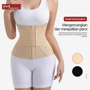 MEISEE Korset Wanita Waist Trainer Dengan Belt Kompresi Ekstra