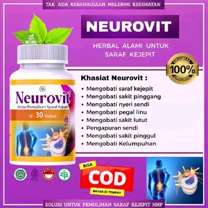 NEUROVIT Herbal Syaraf Kejepit Pria Dan Wanita, Obat Herbal Alami Syaraf Kejepit