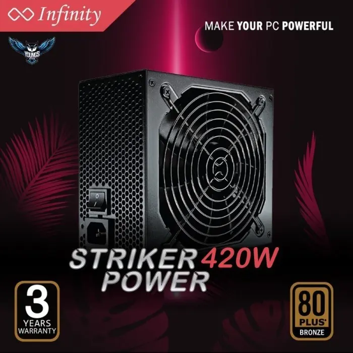 PSU INFINITY 420 WATT POWER SUPPLY 420W 80+ BRONZE 400 W