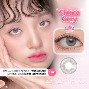 PINKRABBIT SOFTLENS SUPER COMFY CHIARA GREY - Normal, Minus 0.5 S/D 10.00 (1PCS/Sebelah) #softlensnyaman #softlensnyamanbikincantik