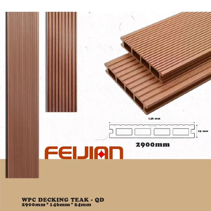 WPC Decking outdoor 2900mm x 146mm x 24mm 4