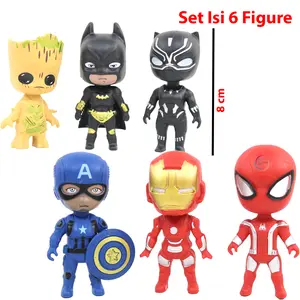 MAINAN ANAK LAKI LAKI ROBOT AVENGERS MINI MAINAN ROBOT SUPER HERO AVANGERS BIG HEAD 280-39