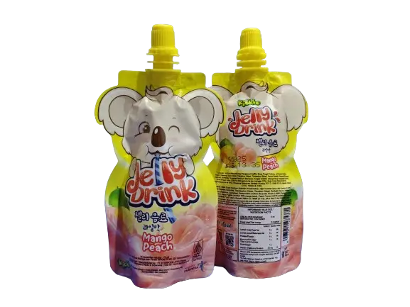 Minuman Kiokio Jelly Drink Mango Peach HALAL 70ml BPOM MD221182002500237 Food Jeli Makanan 3