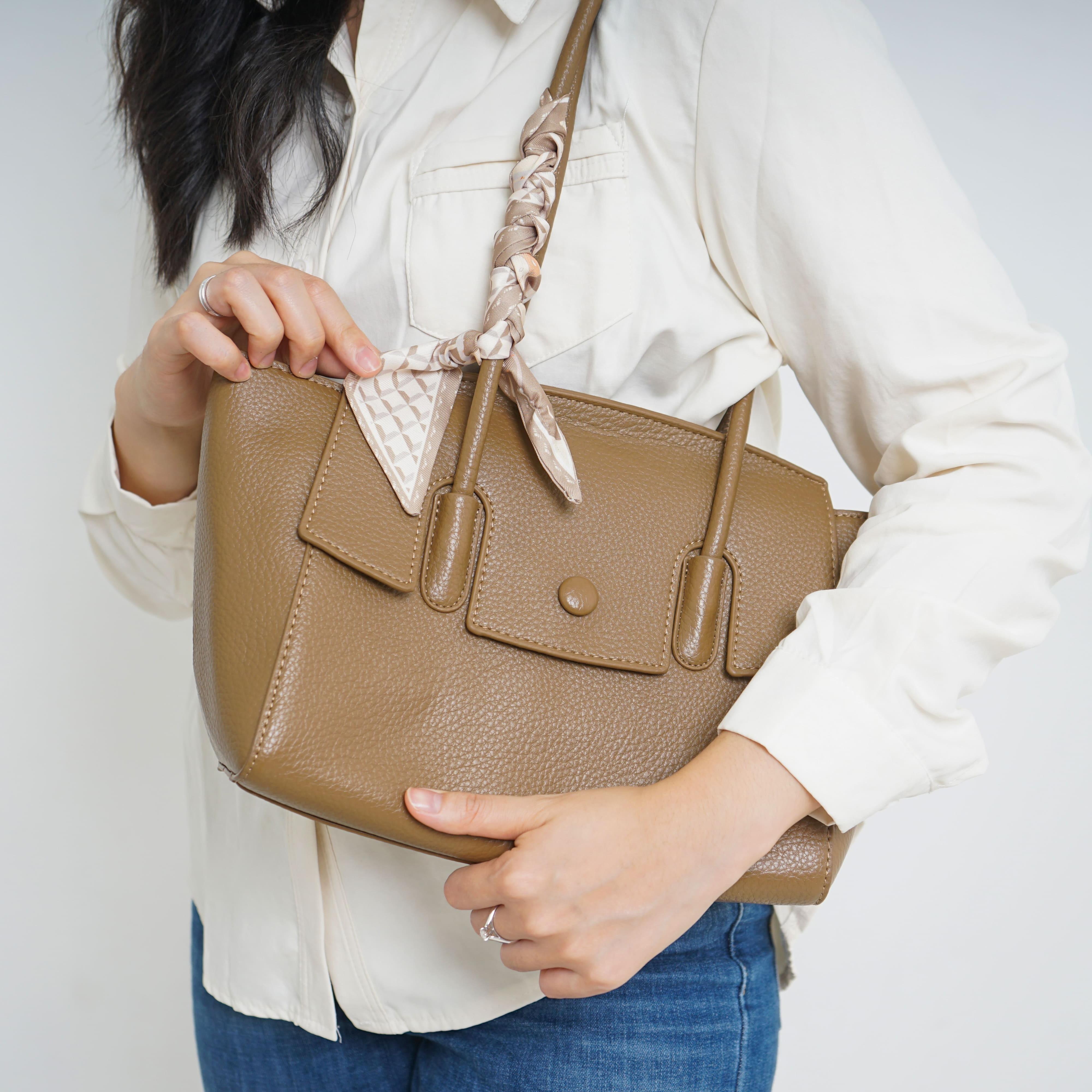 BARKA BAG BONUS SCARF - Totebag Tas Wanita Tas Kantor Tas Kuliah Tas Kerja Kulit Sintetis