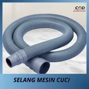 SELANG TARIK PEMBUANGAN AIR MESIN CUCI 1,2M/2M ABU ABU/SELANG TARIK MESIH CUCI 2-1 TABUNG SEMUA MERK