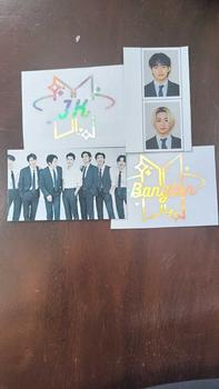 Product Review of STIKER NAMA BTS LOGO LIGHSTICK HOLOGRAM ARMYBOM from 라** 0