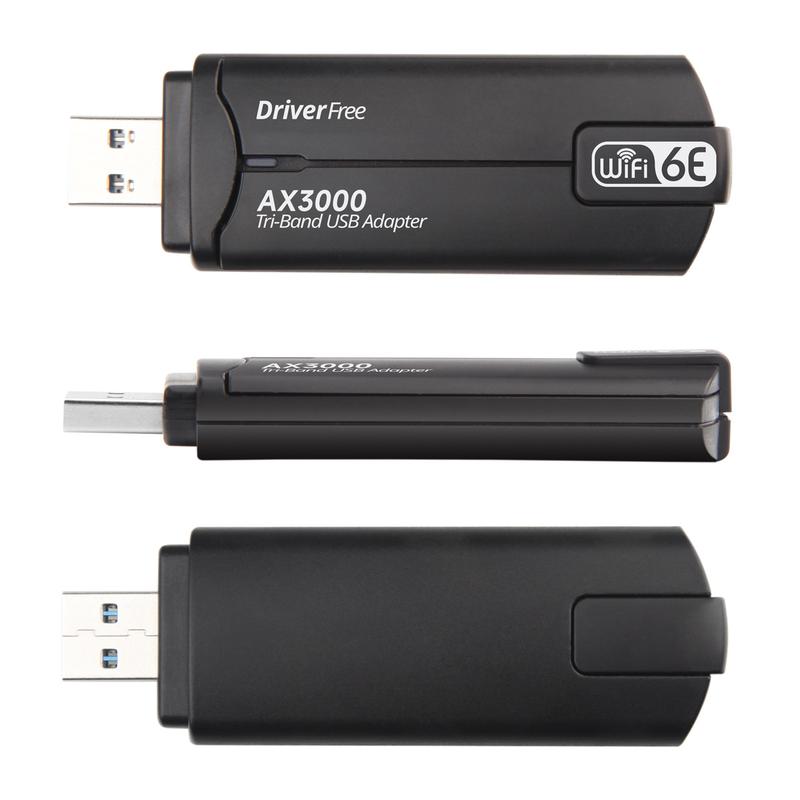 Product Introduction of USB WiFi 6E Adapter AX3000 2.4G/5G/6GHz Wi-Fi USB3.0 Dongle High Gain Antenna Wireless Network Card Driver Free 40